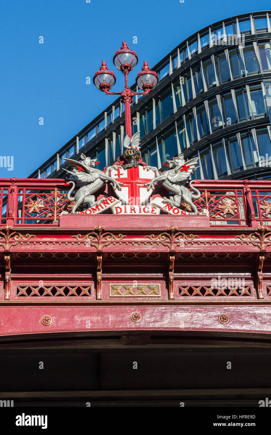 Holborn Viaduct, Farringdon Street, London, EC4, Angleterre, Royaume-Uni Banque D'Images