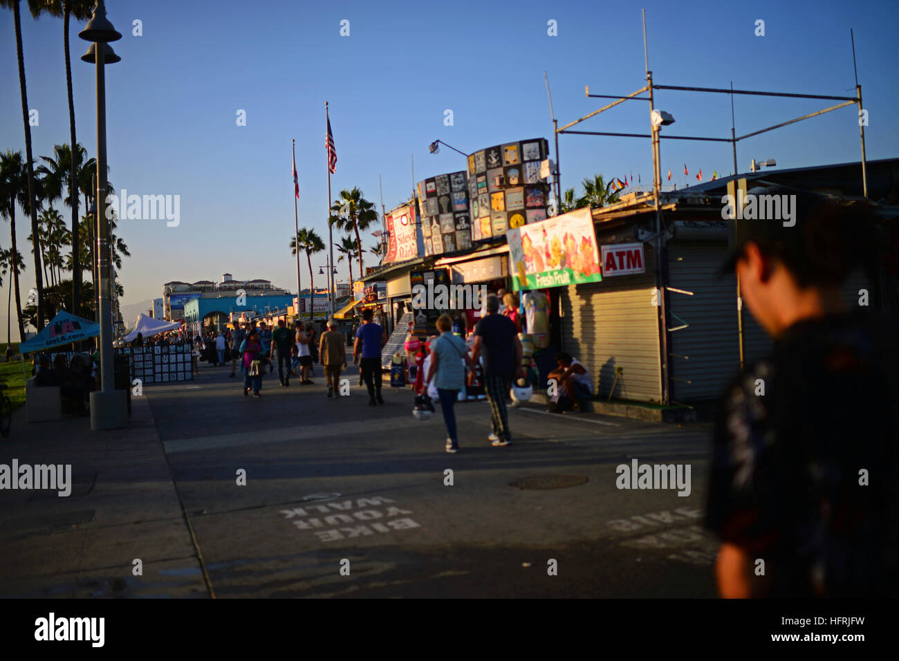 Promenade de Venice Beach, Los Angeles, Californie. Banque D'Images