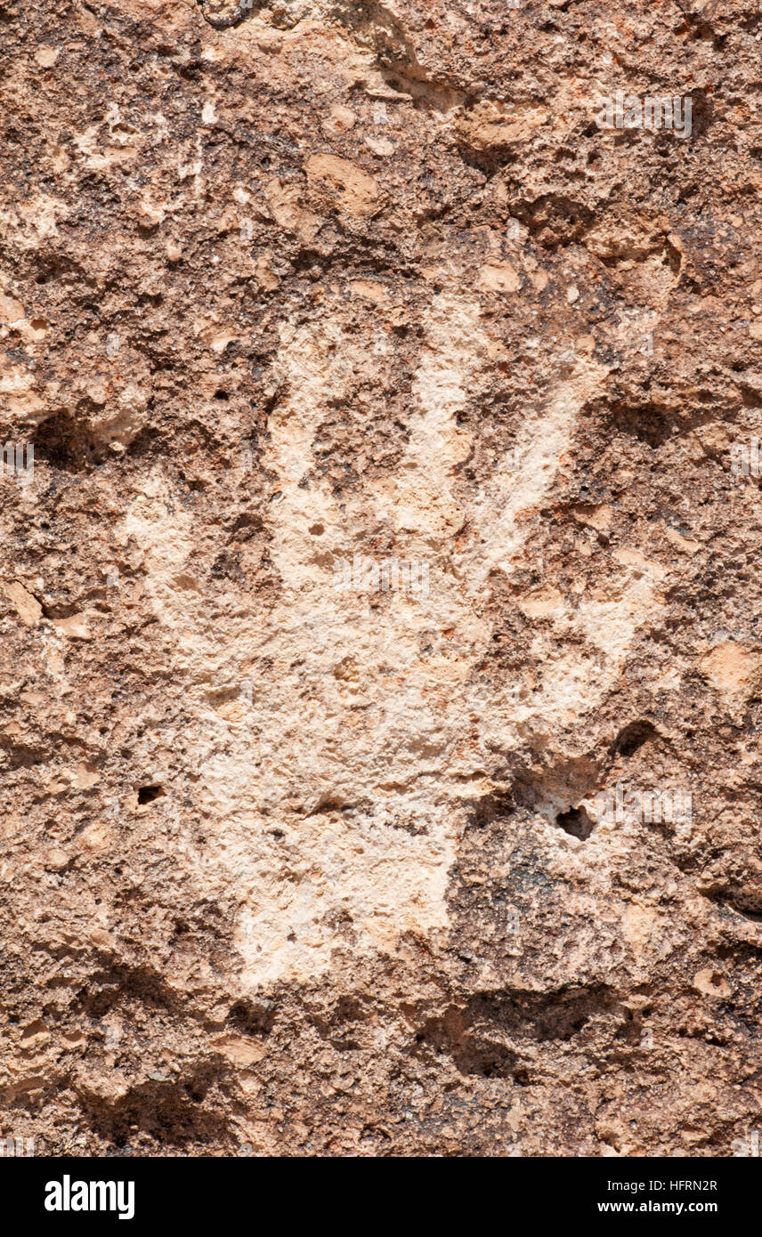 Petroglyphs in Owens Valley, Californie Tablelands volcanique Banque D'Images
