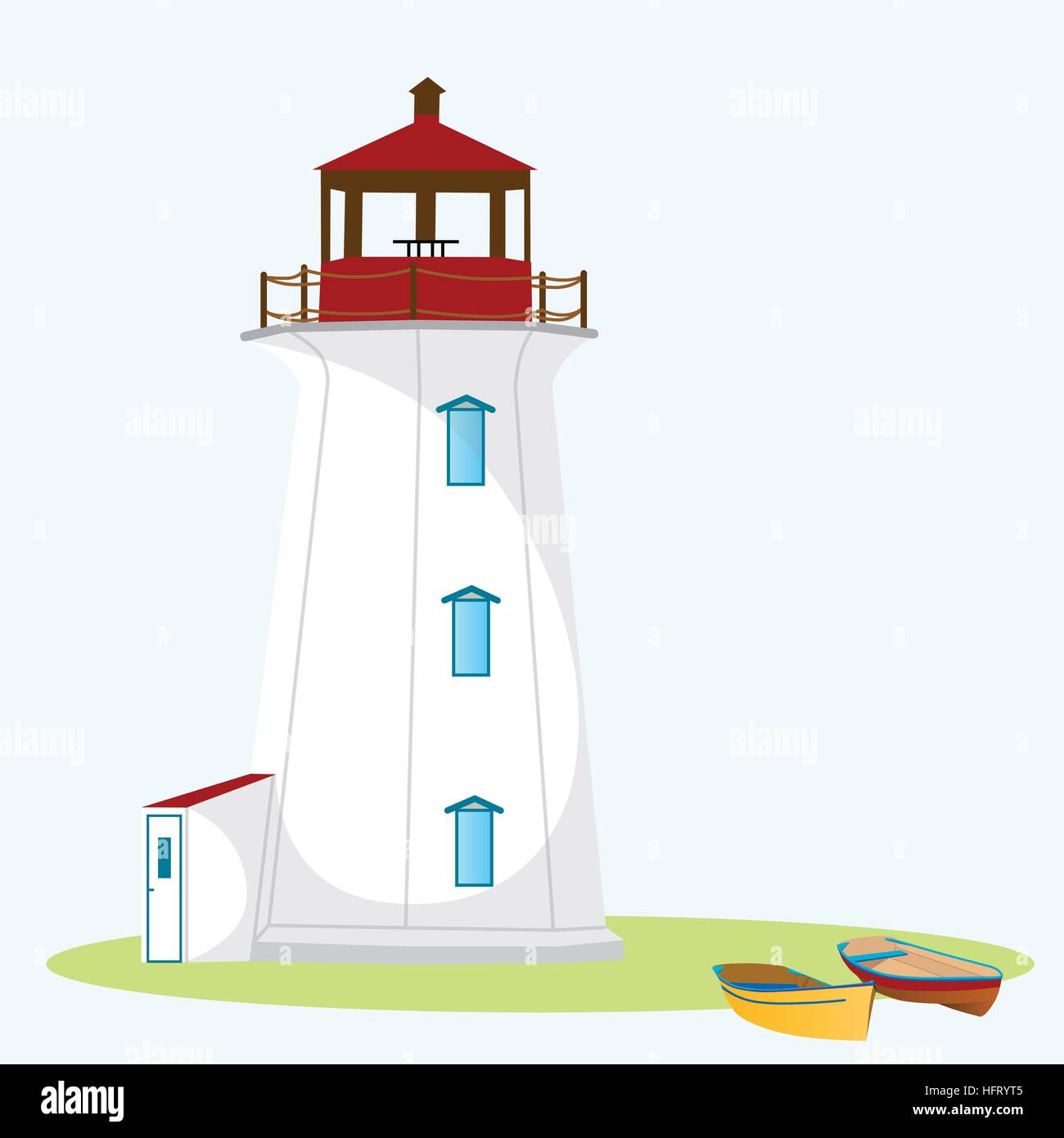 Phare Illustration de Vecteur