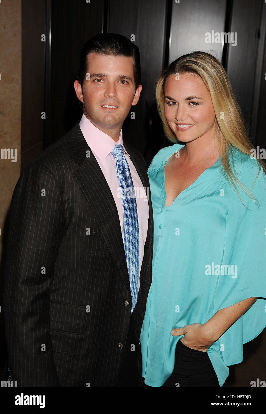 DONALD TRUMP Junior avec son épouse Vanessa en 2010. Photo Jeffrey Mayer Banque D'Images