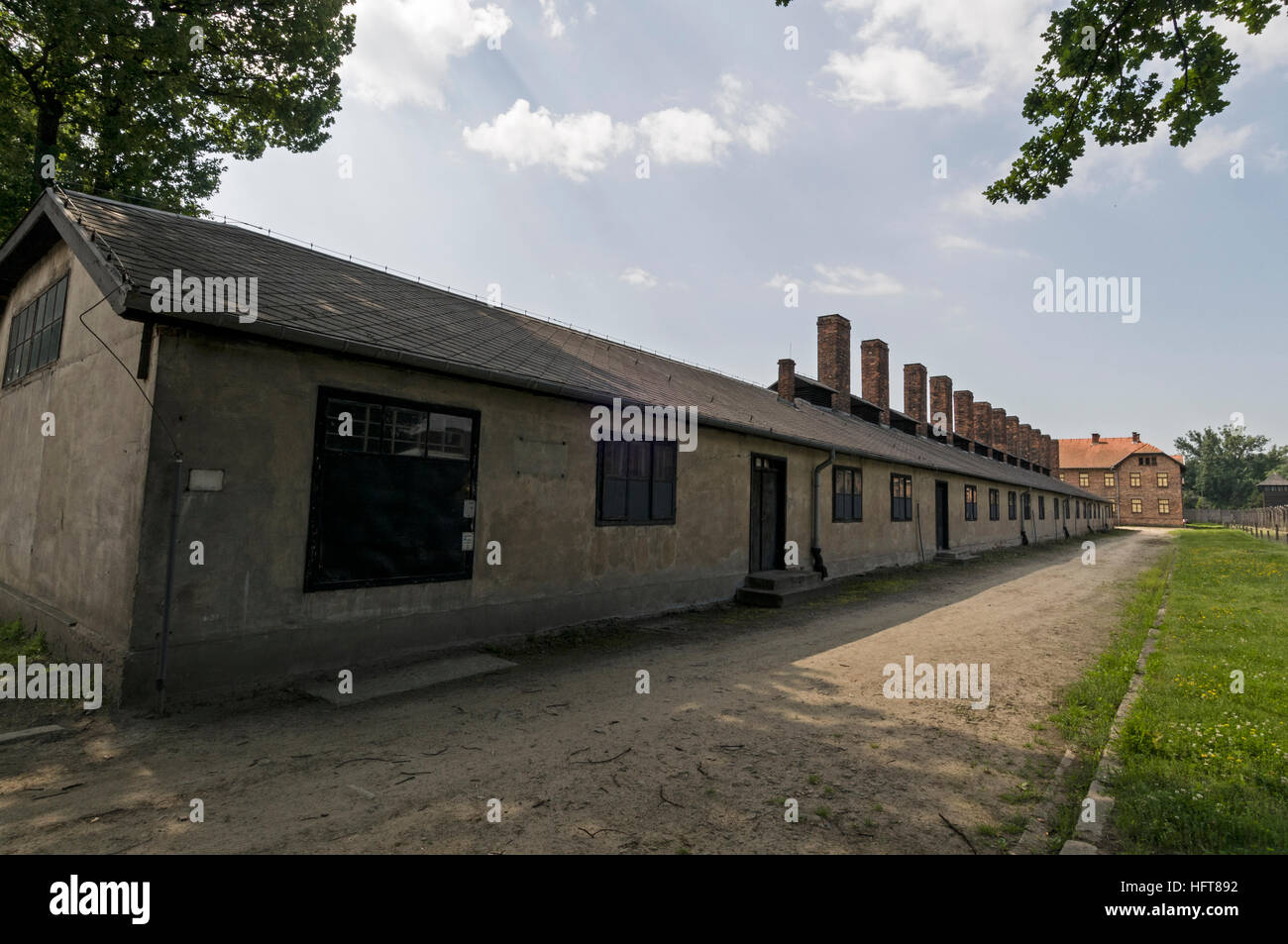 La cuisine du camp d'Auschwitz Birkenau camp de concentration d'Oswiecim en Pologne . Banque D'Images