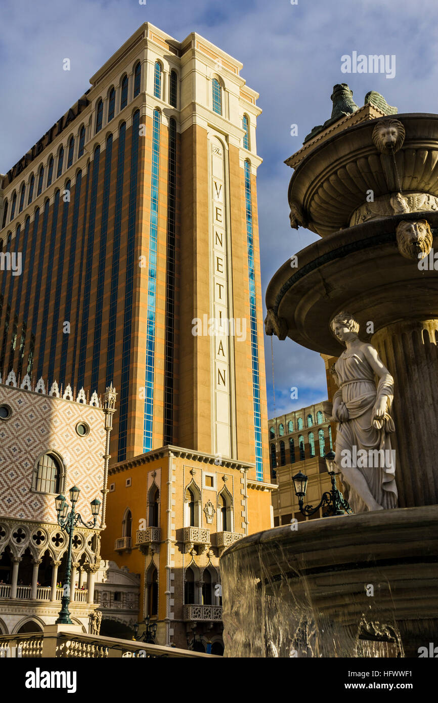 Las Vegas - Circa Décembre 2016 : The Venetian Resort Hotel Casino. Le Venetian est détenu et exploité par Las Vegas Sands I Banque D'Images