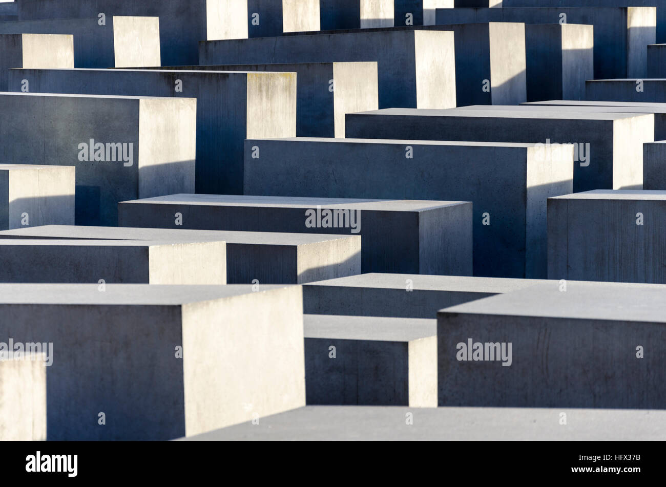 Détails de Mémorial aux Juifs assassinés d'Europe Denkmal für die ermordeten Juden Europas. Berlin, Allemagne Banque D'Images