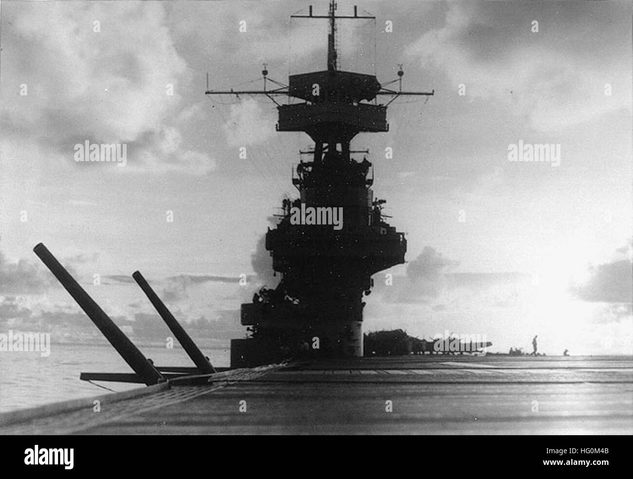 USS Yorktown Coral Sea Lever du Soleil Banque D'Images