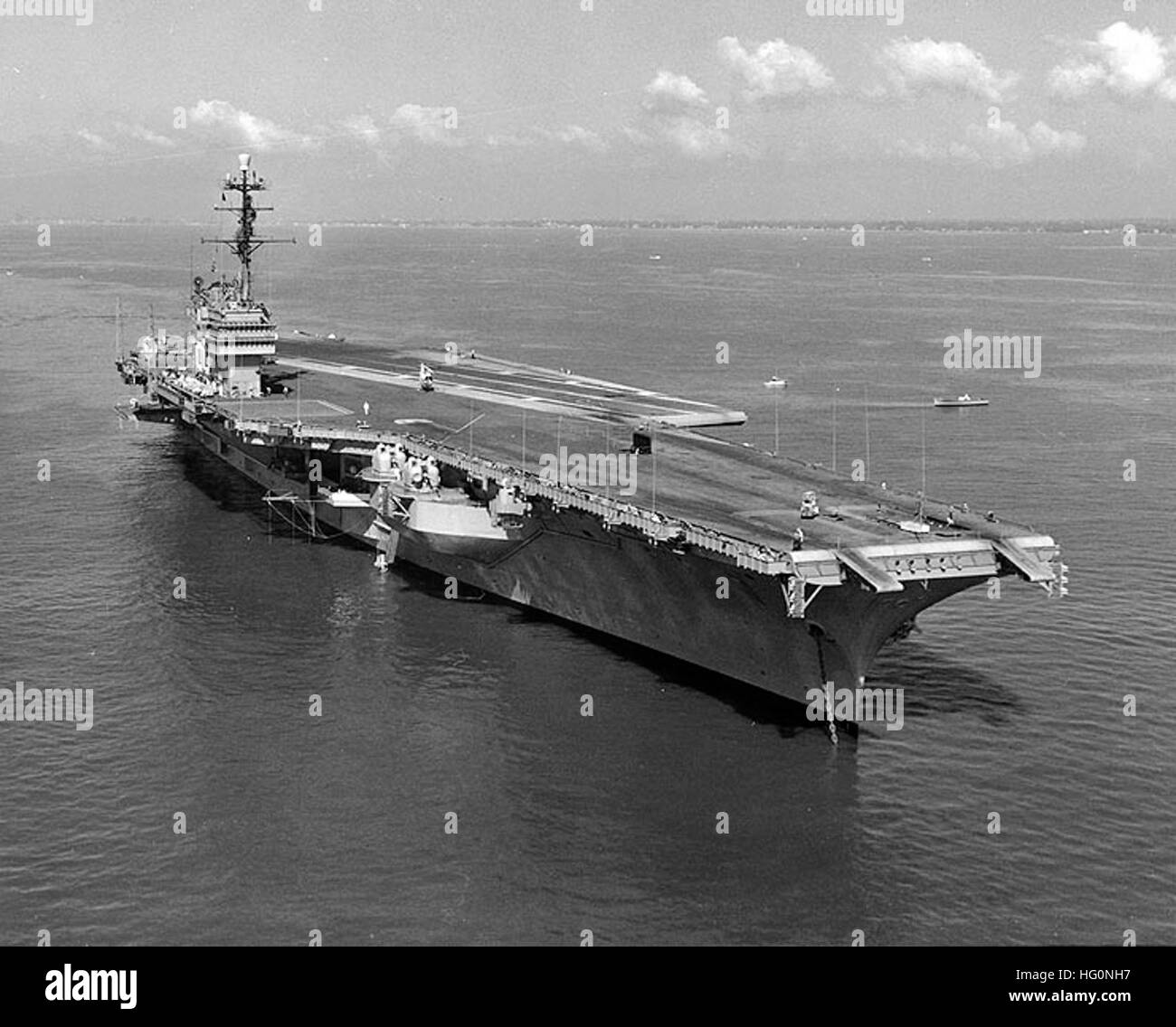 USS Saratoga (CVA-60) 1957 Banque D'Images