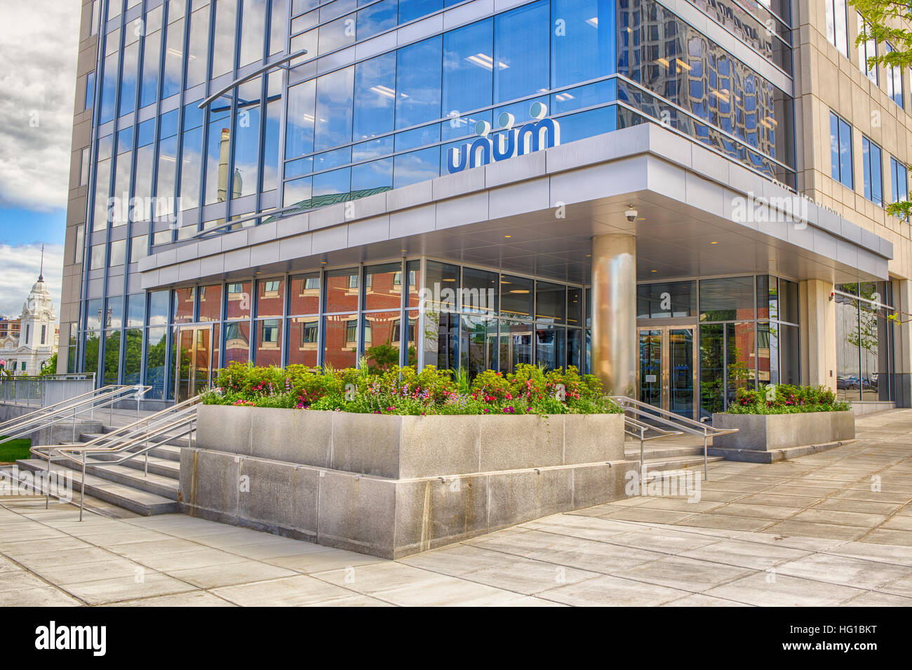 UNUM est une compagnie d'assurances situé dans le centre-ville de Worcester (Massachusetts) Banque D'Images