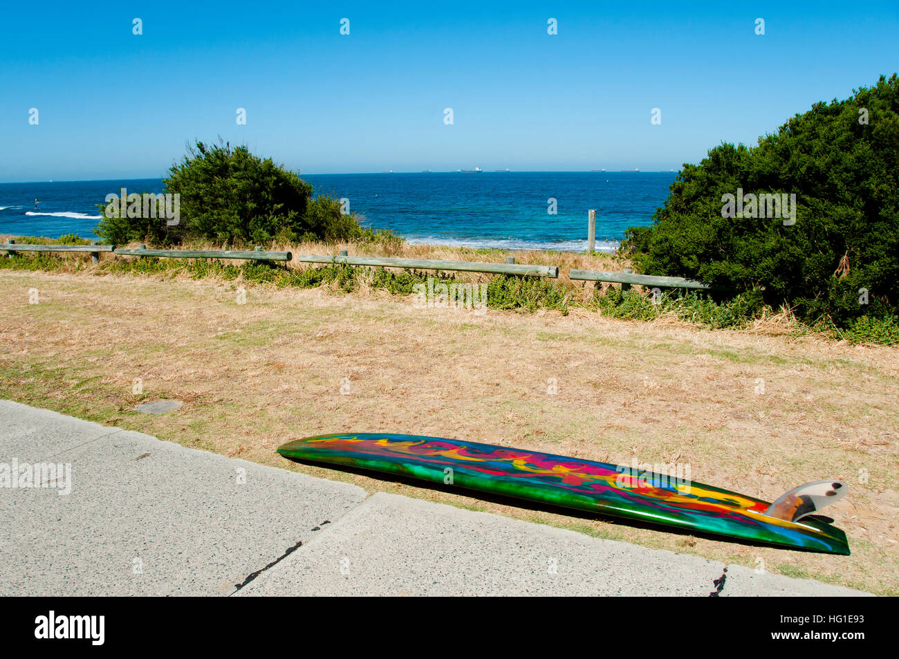 Planche de surf sur la plage de Cottesloe - Perth - Australie Banque D'Images