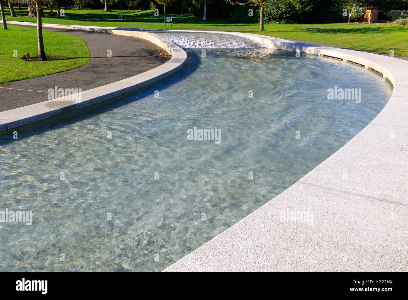 Princess Diana Memorial Fountain à Hyde Park, Londres Banque D'Images