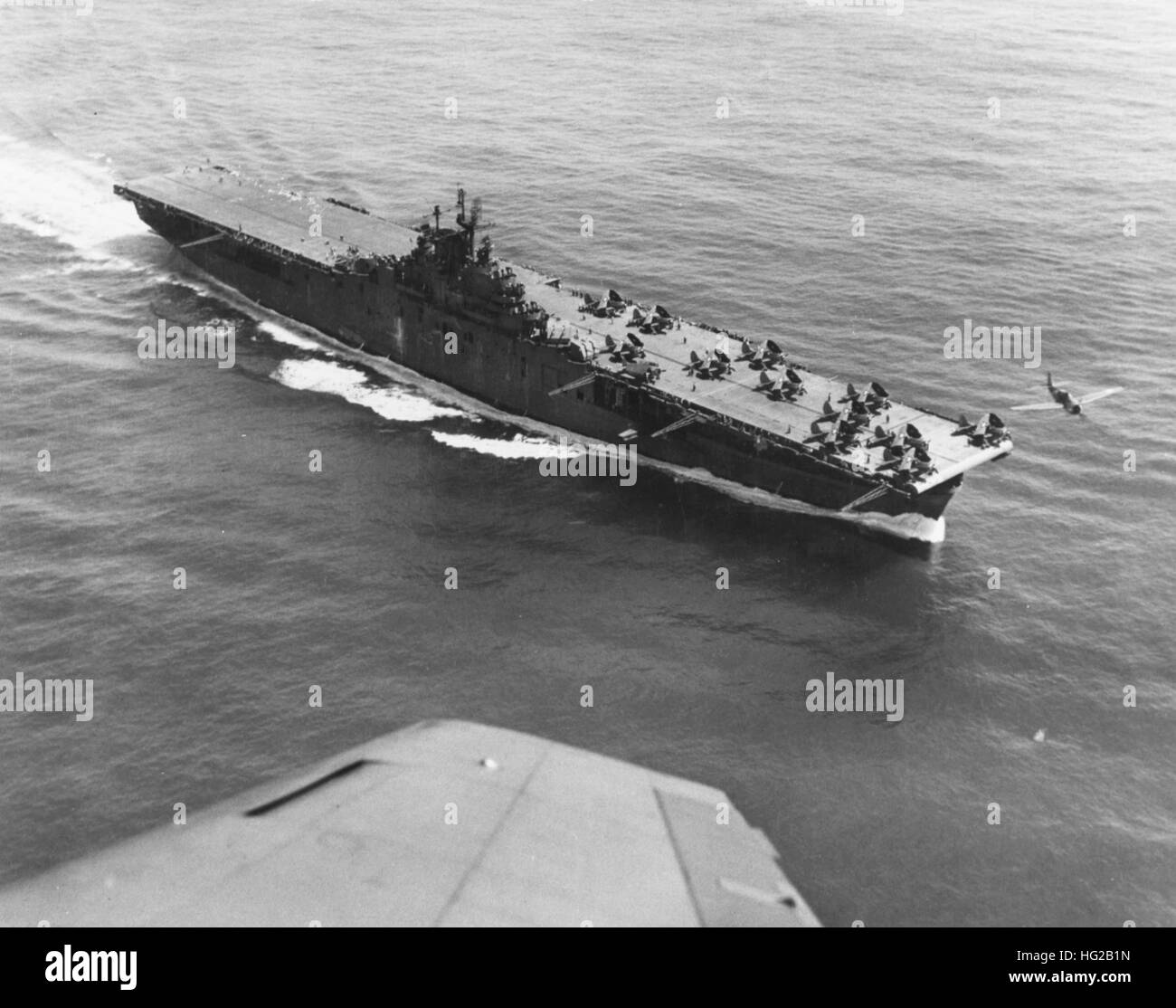 USS Yorktown (CV-10) en cours 1943 cMay Banque D'Images