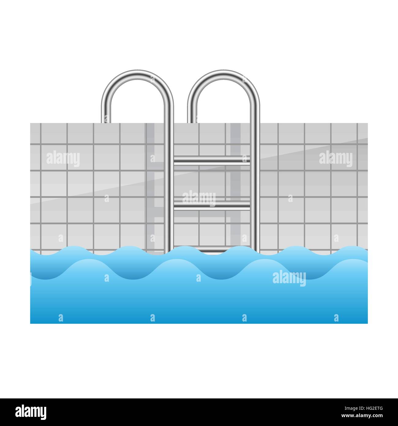 Icône piscine réaliste Illustration de Vecteur
