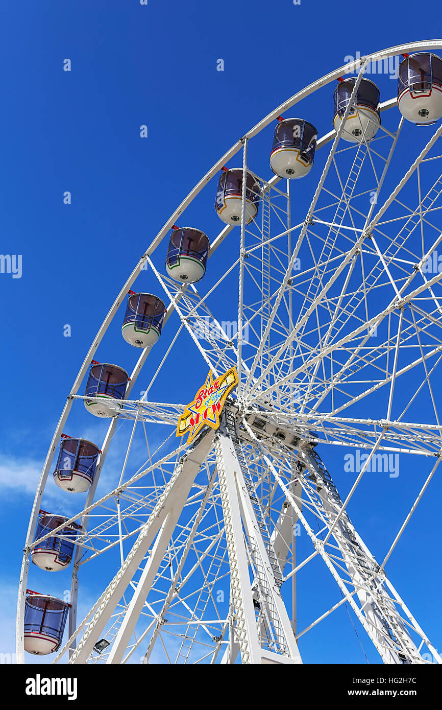 SYDNEY, AUSTRALIE - Novembre 25, 2016 : Détail de la star du spectacle grande roue à Sydney. C'est un 32m de haut wfeel avec des gondoles. Banque D'Images