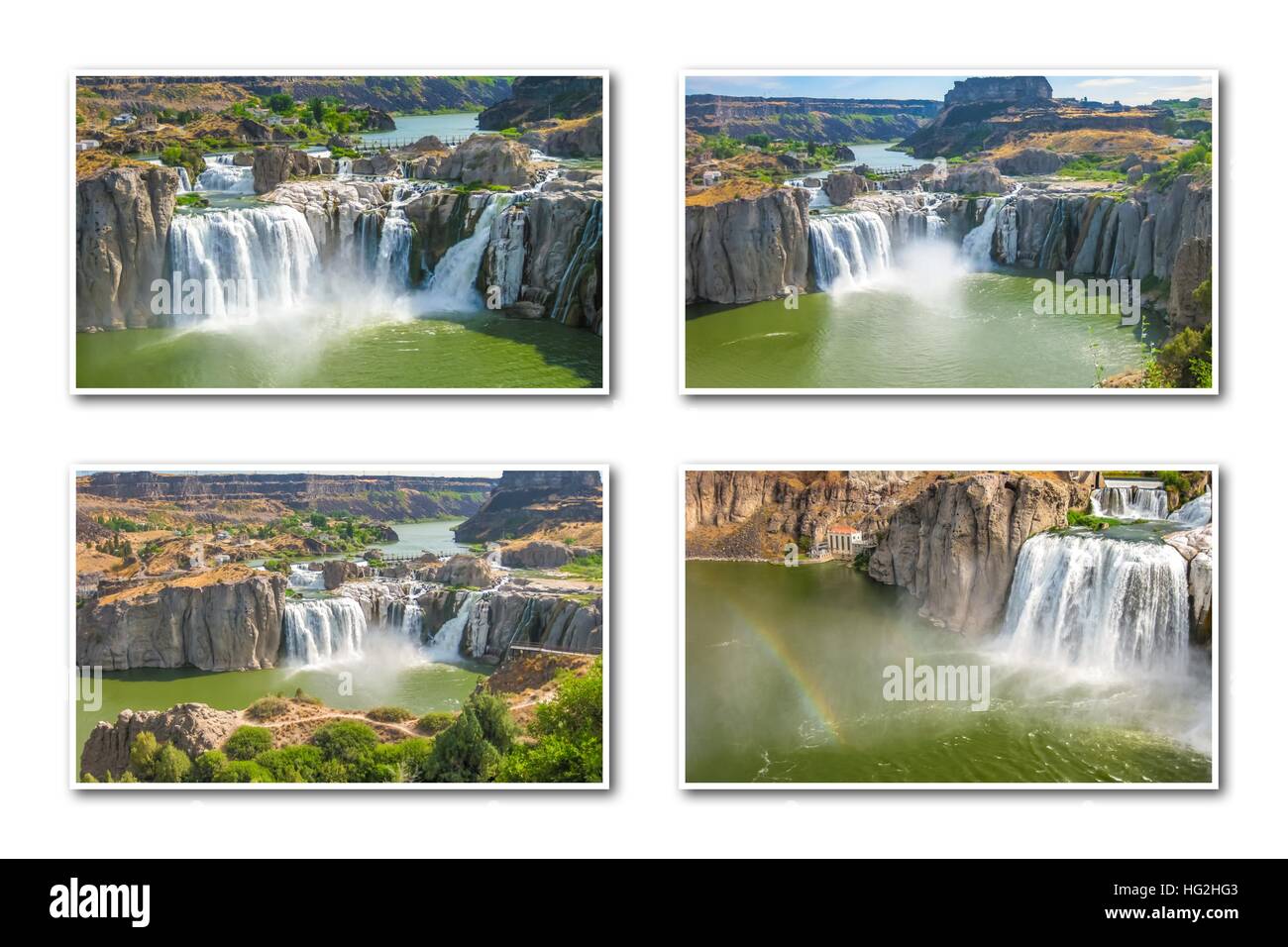 Collage d'Idaho Falls Banque D'Images
