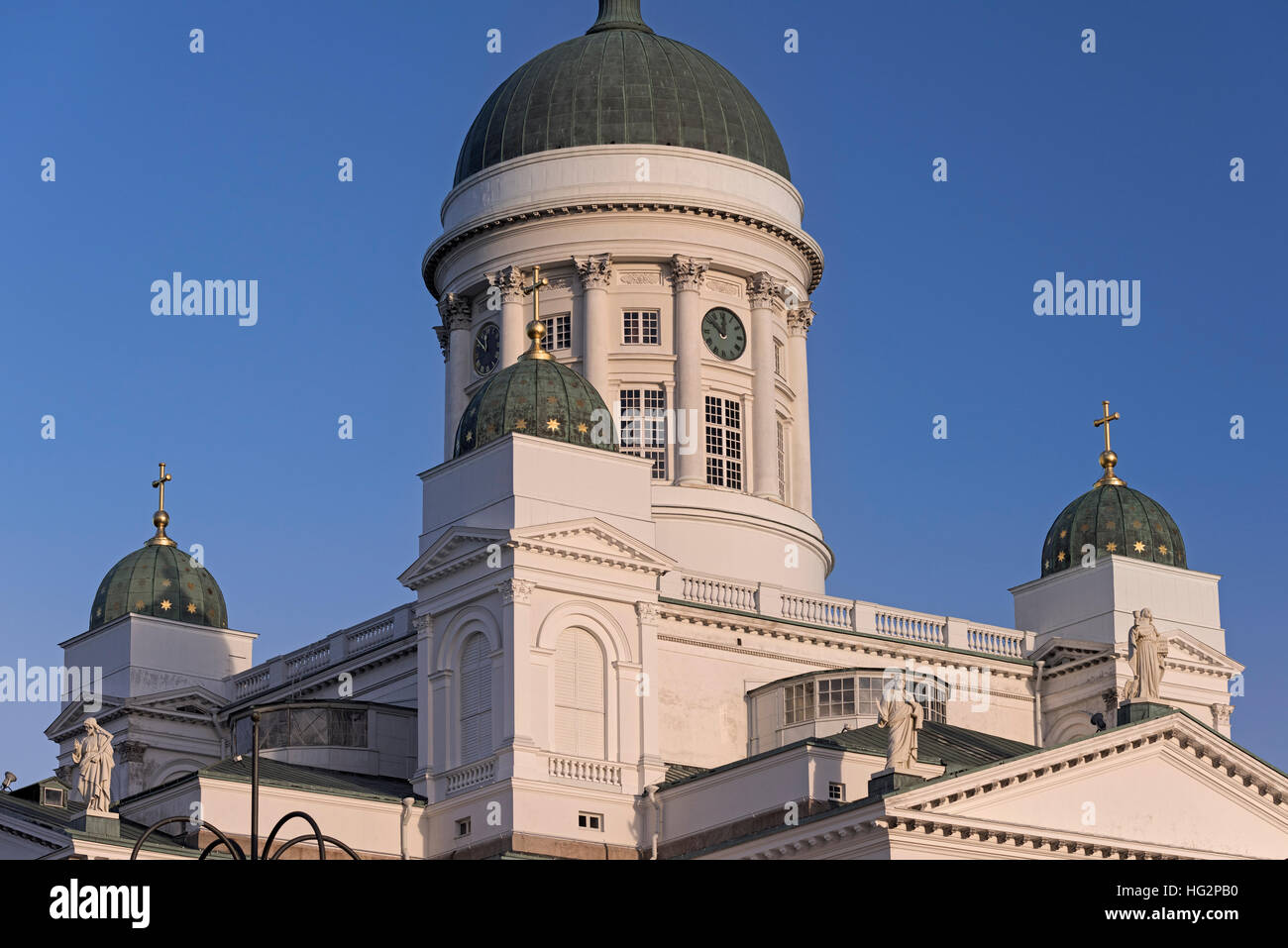 La Cathédrale d'Helsinki Finland la place du Sénat Banque D'Images