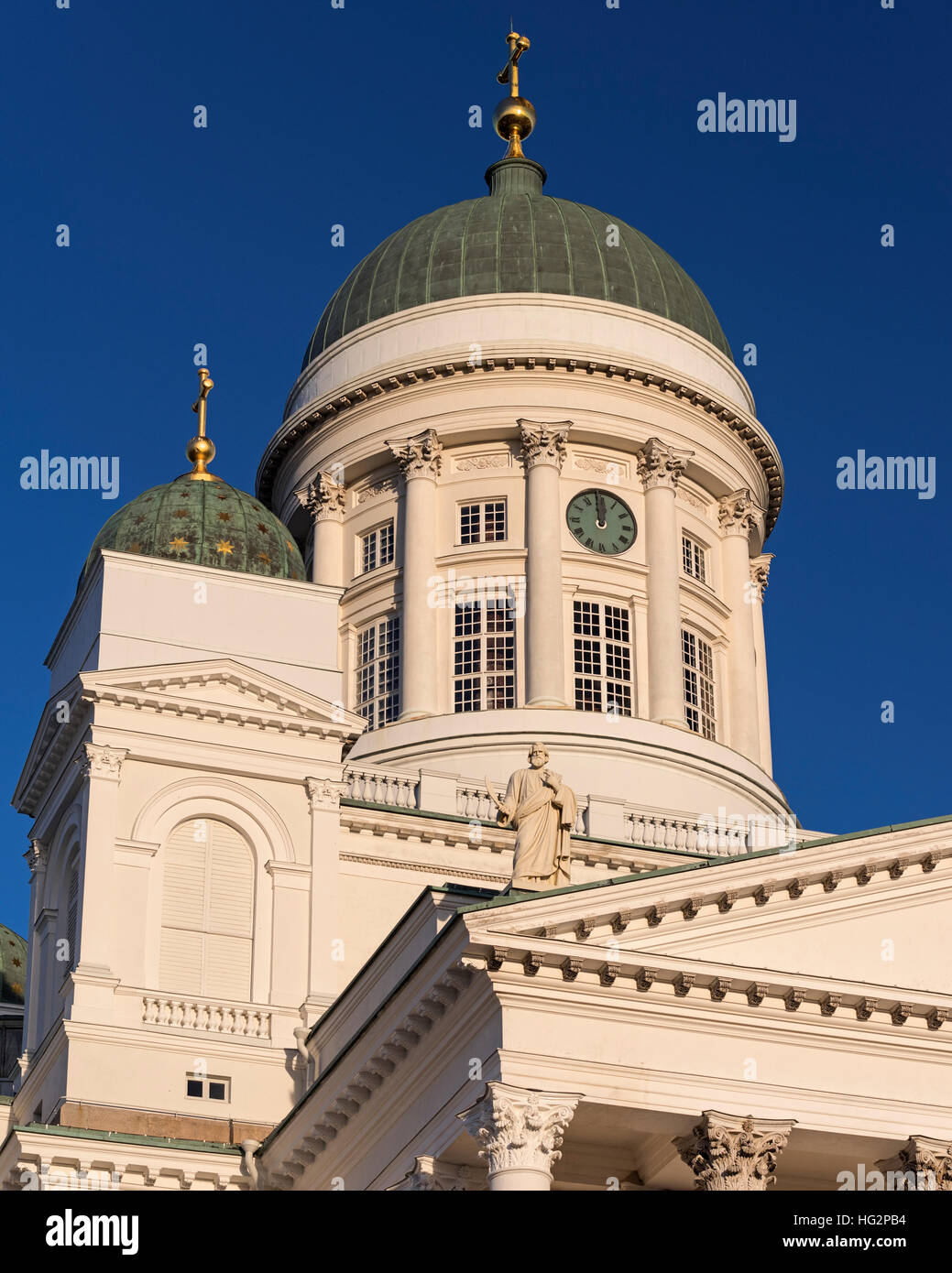 La Cathédrale d'Helsinki Finland la place du Sénat Banque D'Images