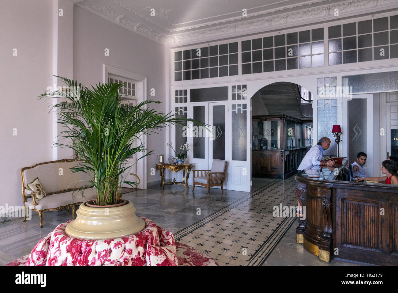 Intérieur de l'hôtel splendide dans l'île de Büyükada - Istanbul TURQUIE Banque D'Images