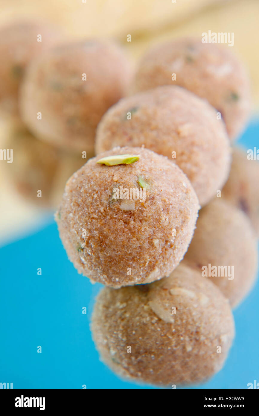 Ladoo Churma , indian sweet Banque D'Images