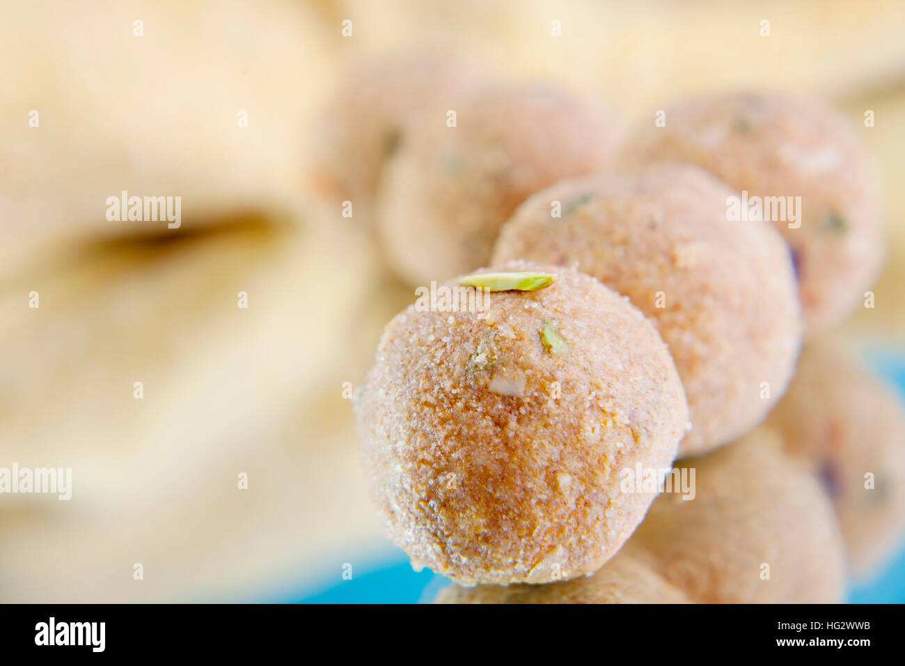 Ladoo Churma , indian sweet Banque D'Images