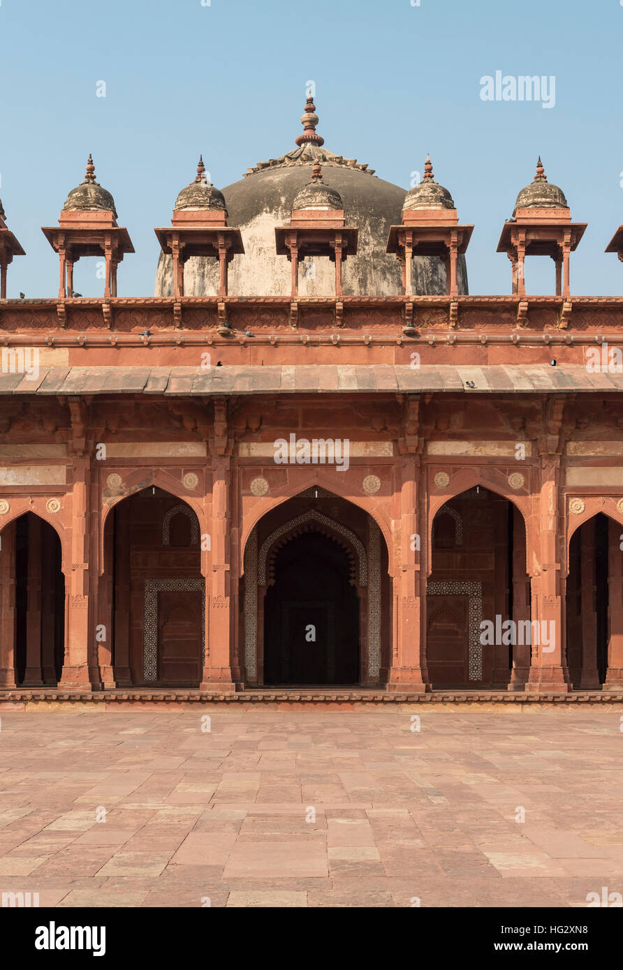 Jama Masjid (mosquée du vendredi), à Fatehpur Sikri, Inde Banque D'Images