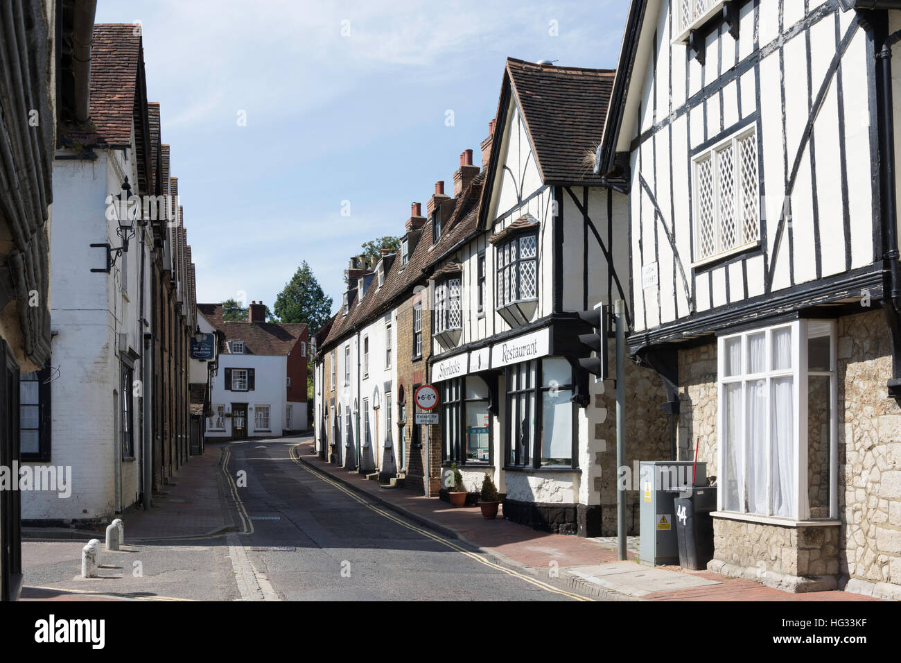 Maisons d'époque, High Street, Aylesford, Kent, Angleterre, Royaume-Uni Banque D'Images