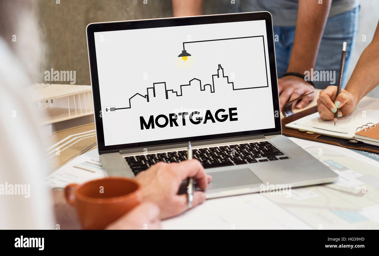 Vente Propriété et l'investissement Concept Banque D'Images
