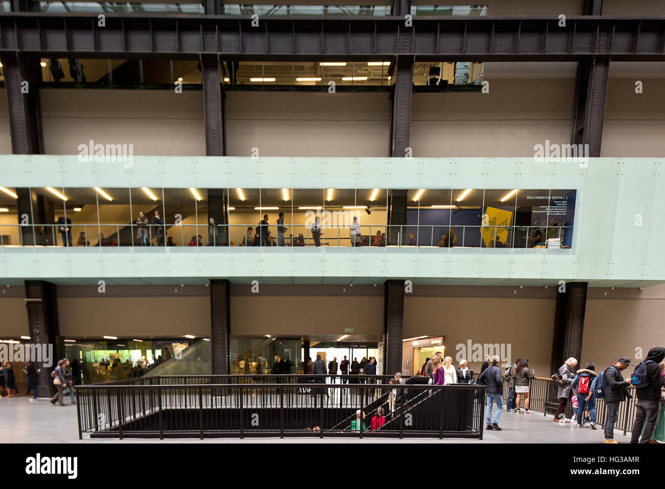 Le Turbine Hall ou la Tate Modern de Londres. Banque D'Images