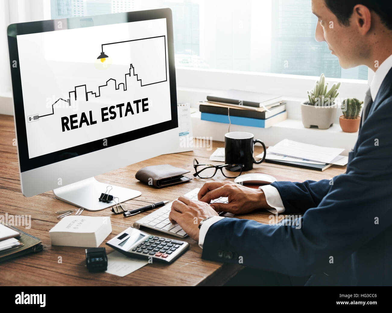 Vente Propriété et l'investissement Concept Banque D'Images