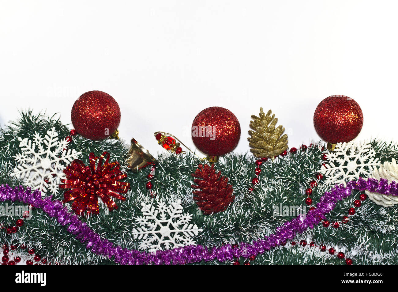 Décoration de Noël, Décorations de Noël, sapin, guirlande de noël, snowflake Banque D'Images