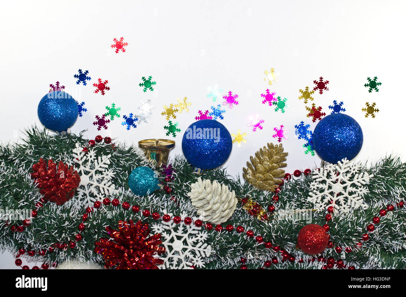 Décoration de Noël, Décorations de Noël, sapin, guirlande de noël, snowflake Banque D'Images