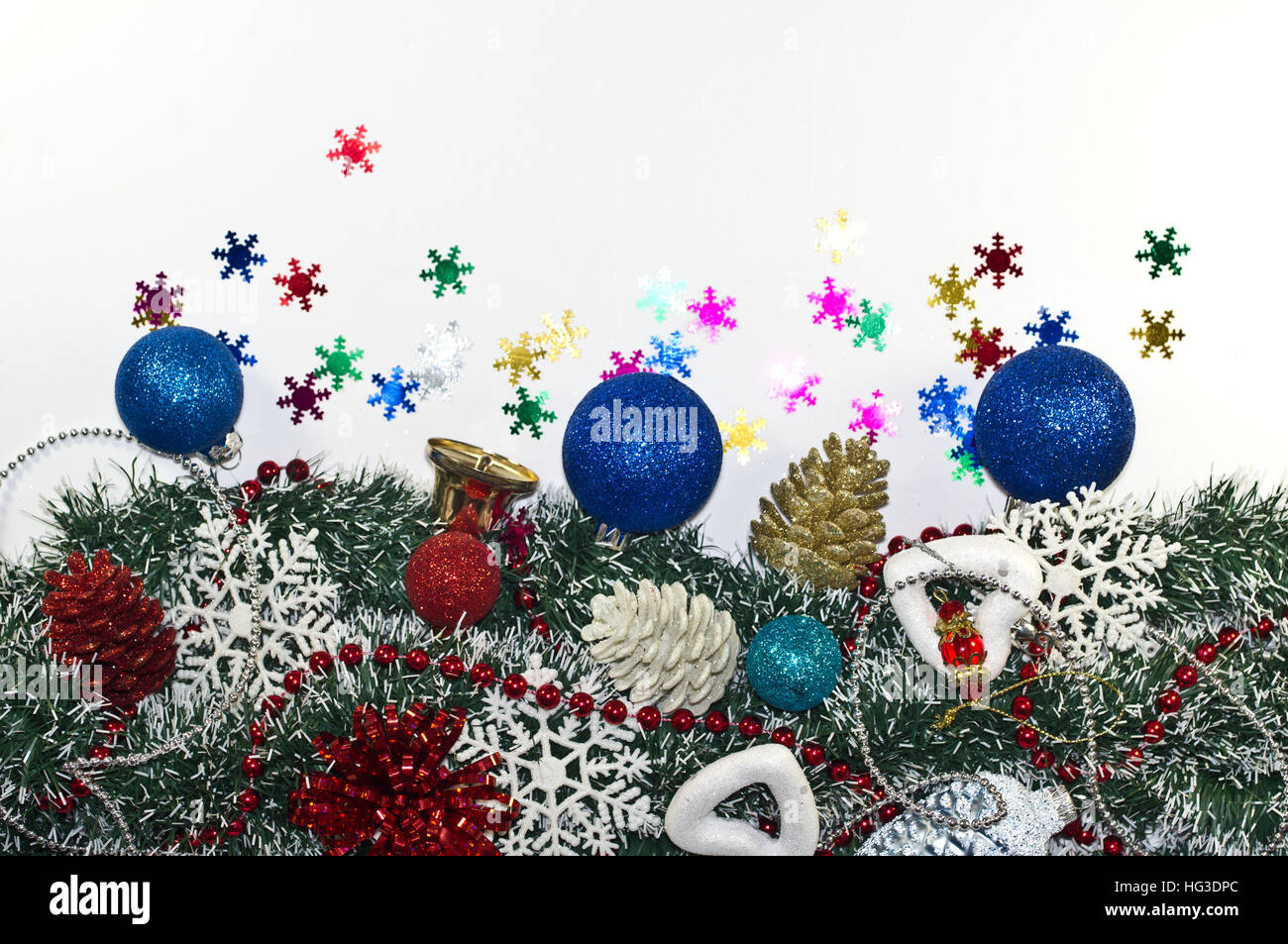 Décoration de Noël, Décorations de Noël, sapin, guirlande de noël, snowflake Banque D'Images