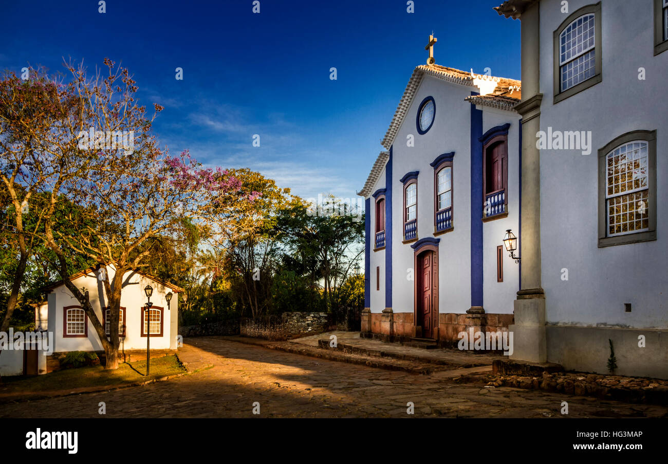 Chapelle Saint Jean l'Evangéliste à Tiradentes, MG, Brésil Banque D'Images