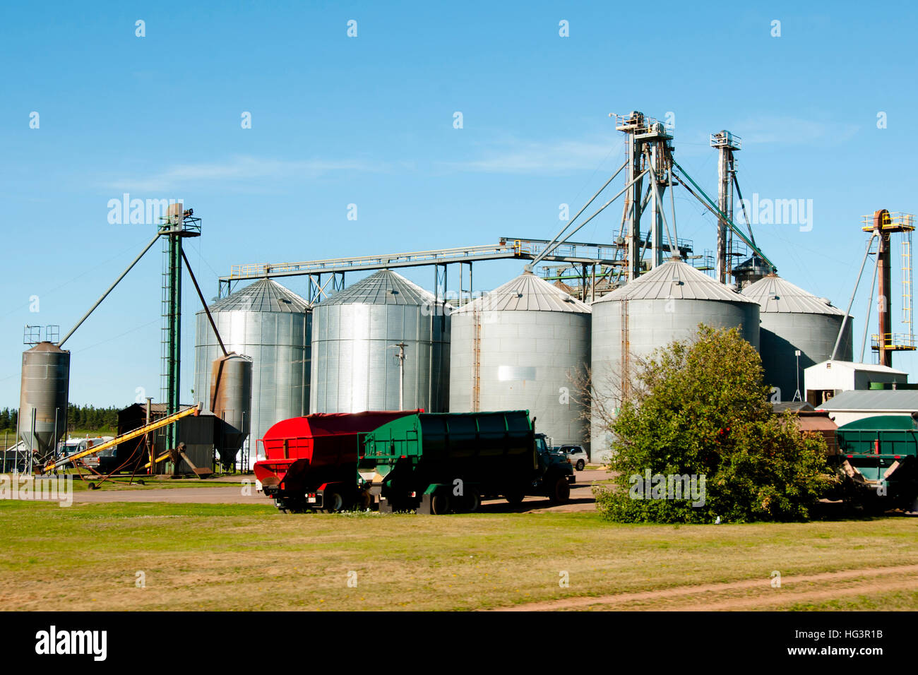 Silos agricoles - Prince Edward Island - Canada Banque D'Images