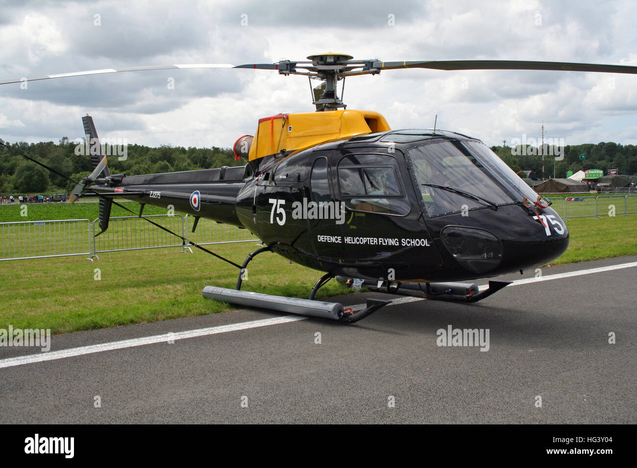 Royal Air Force Aerospatiale AS350 Squirrel HT1 de la Defence Helicopter Flying School. Banque D'Images