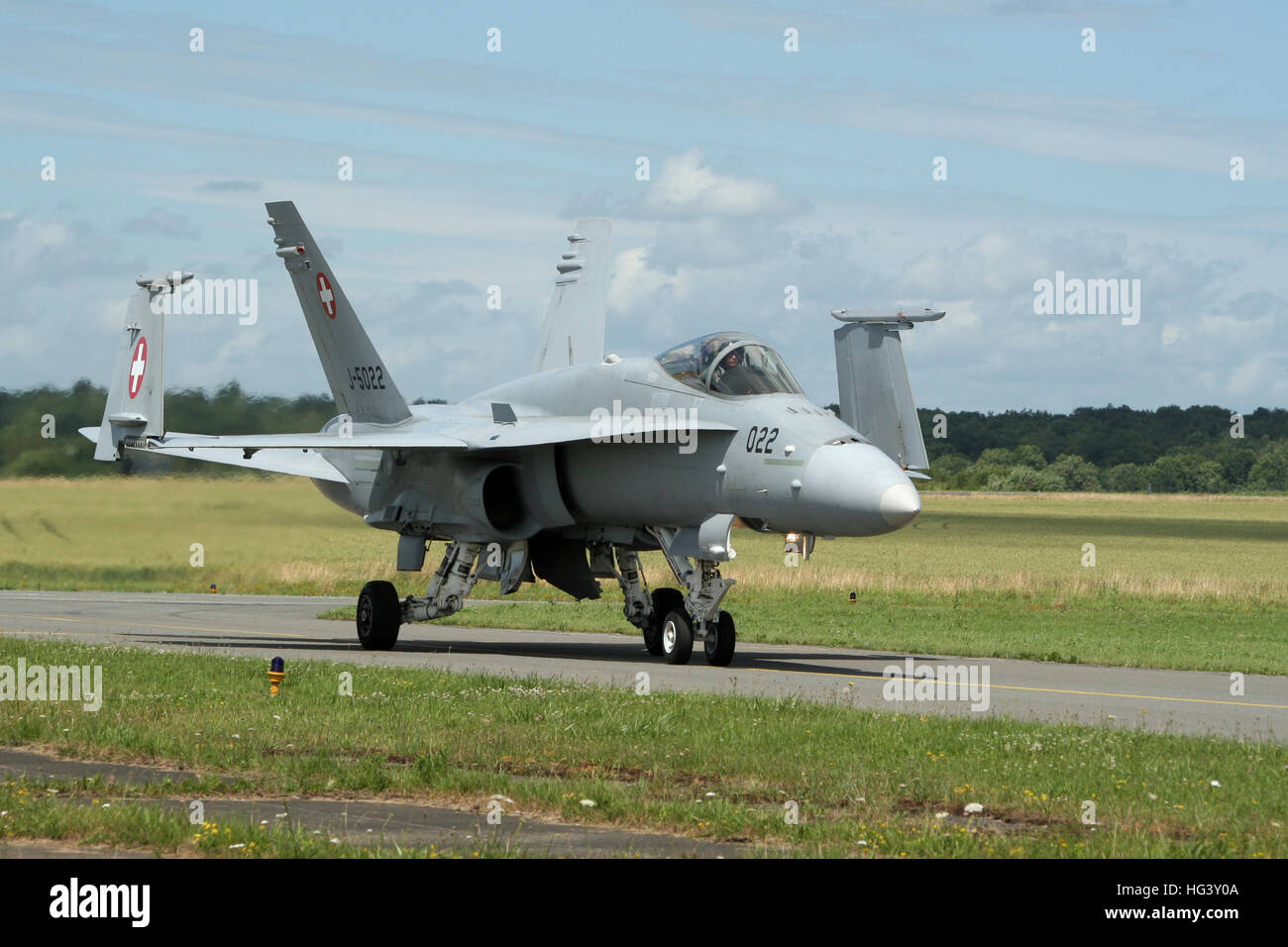Force aérienne suisse F=18 Hornet Banque D'Images