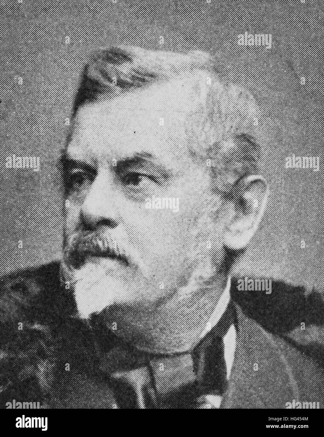 Carl Friedrich Wilhelm Jordan, parfois abrégé en Wilhelm Jordan, 8 février 1819 - 25 juin 1904, était un écrivain et homme politique allemand, reproduction d'une photo de l'année 1895, l'amélioration numérique Banque D'Images