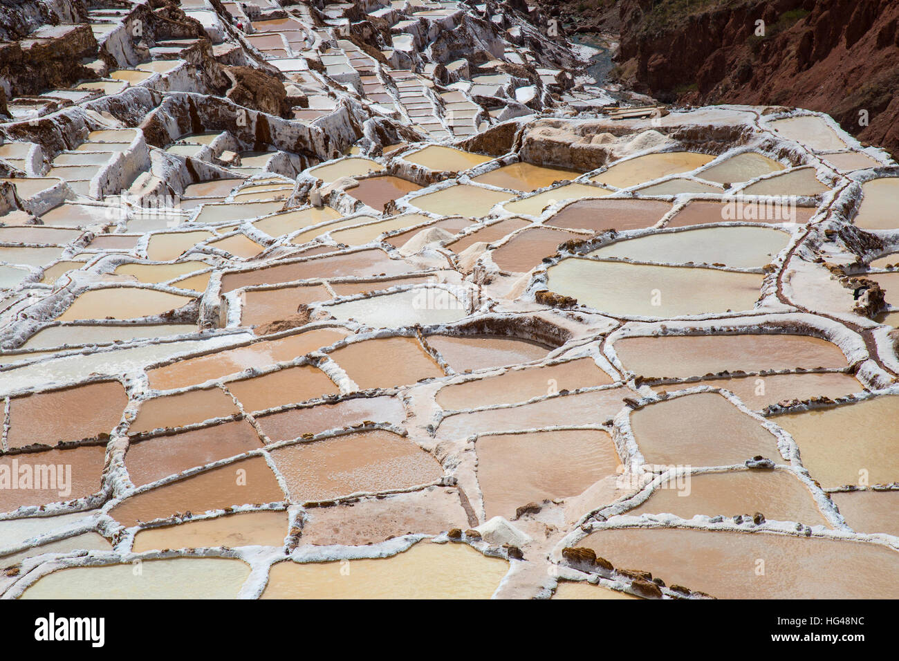Salines de Maras Banque D'Images