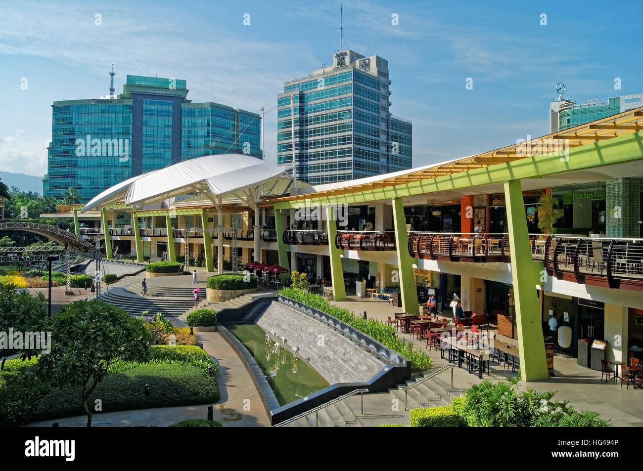 L'Asie du Sud, Philippines, Cebu, Cebu City Metro,Ayala Center et il Business Park Banque D'Images