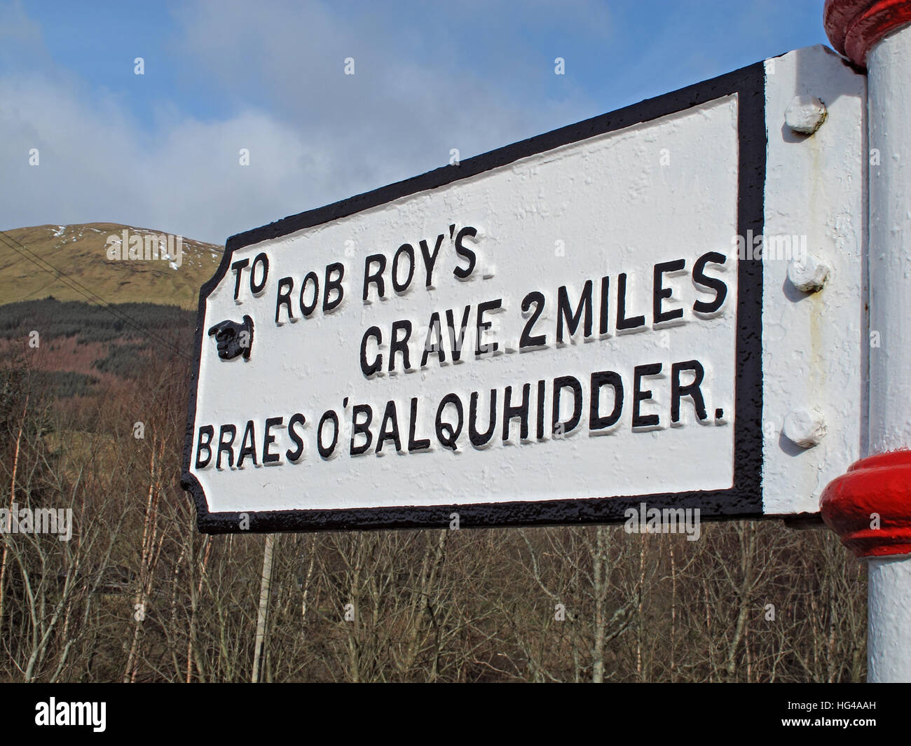 Pour Rob Roys, Balquhidder grave - Robert "Rob" Roy MacGregor Banque D'Images