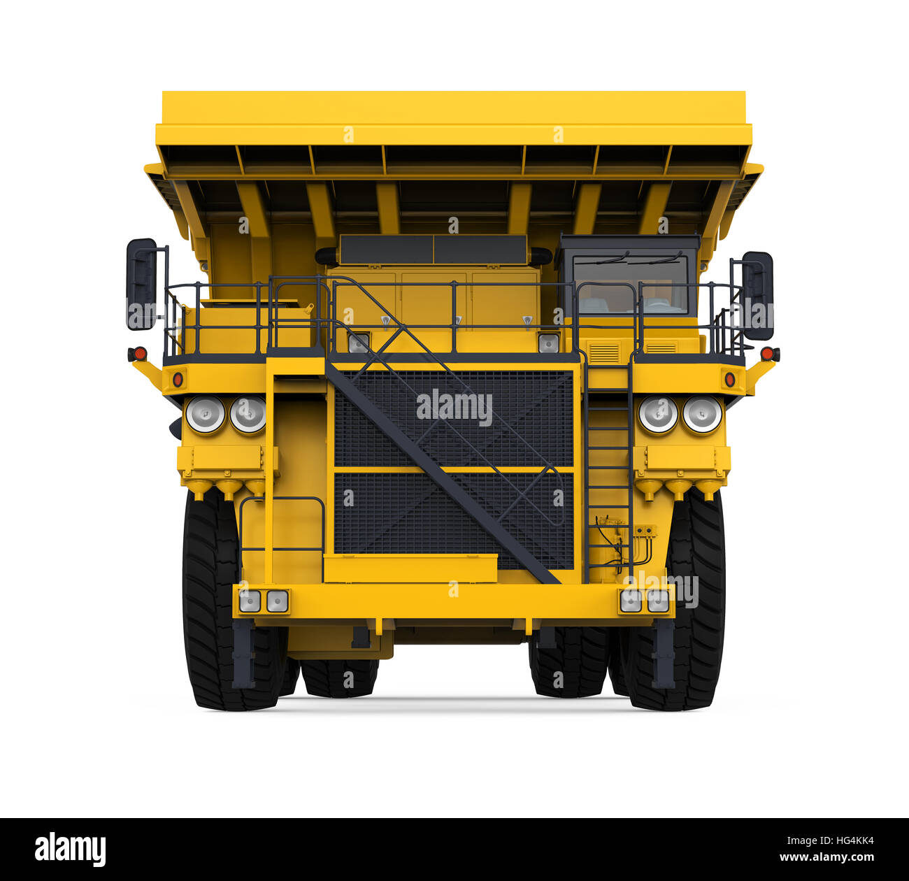 Camion minier jaune Banque D'Images