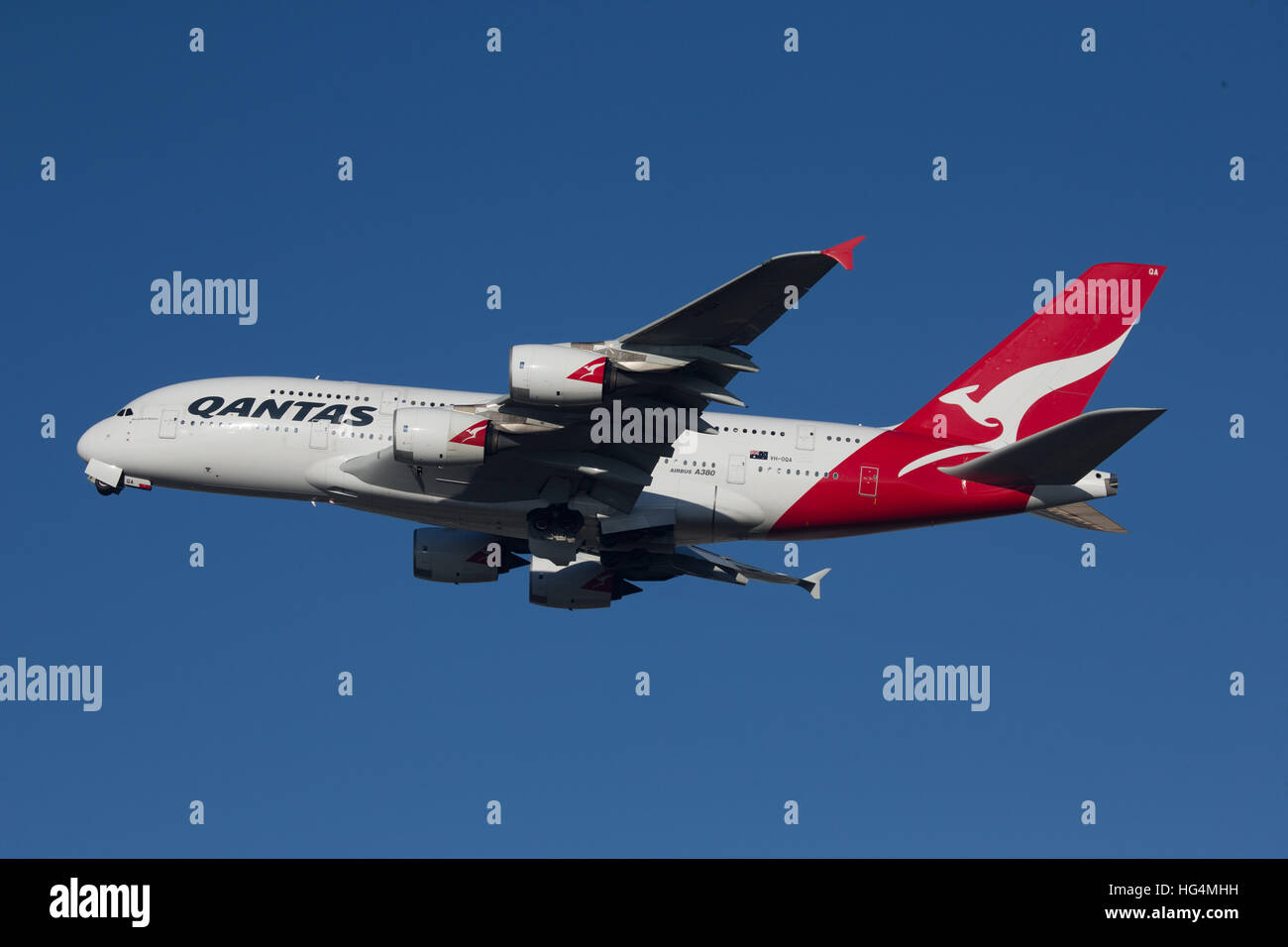 Airbus A380 de Qantas Banque D'Images