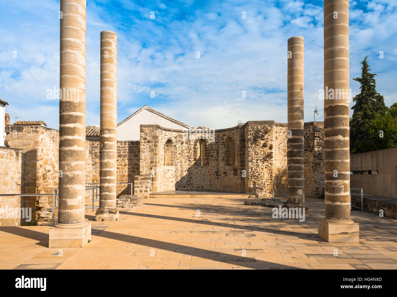 Site archéologique de romains en Baeza, site du patrimoine mondial de l'Unesco de la Renaissance, Andalousie, Espagne Banque D'Images