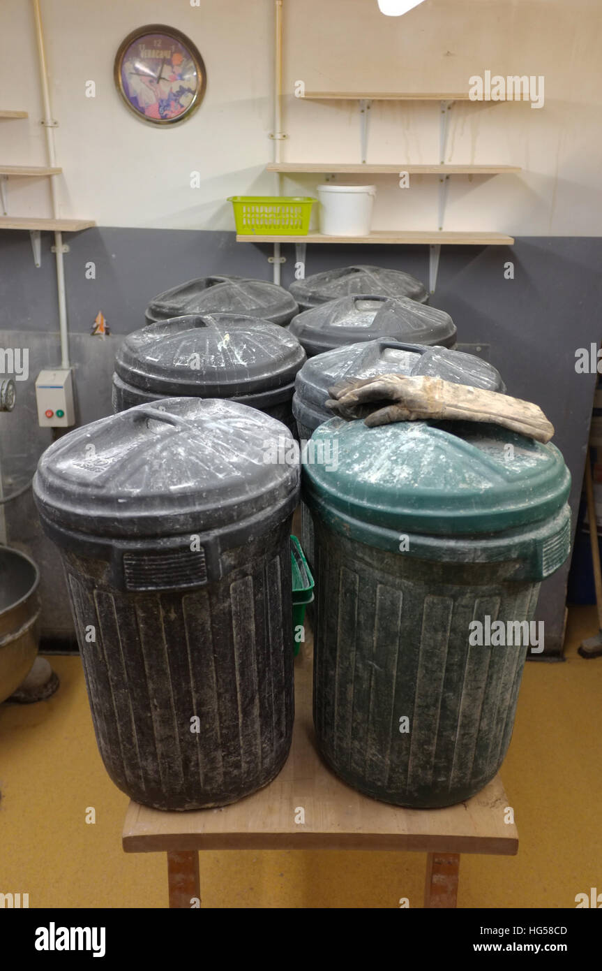 De l'ordre dans une boulangerie Cuisine. Banque D'Images