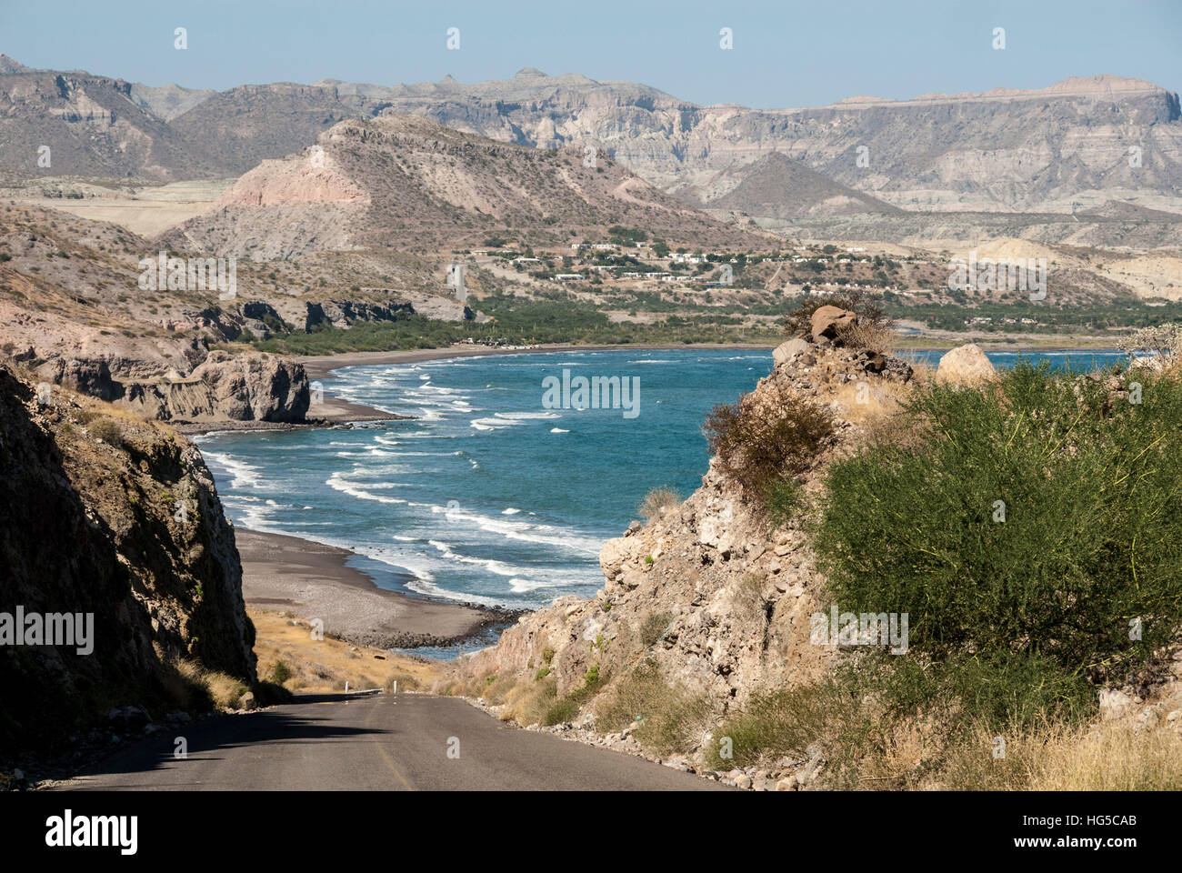 Côte Est de la Basse Californie, Mer de Cortez, au nord de La Paz, au Mexique, en Amérique du Nord Banque D'Images