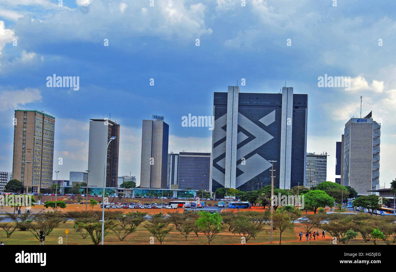 Banco do Brazil Brésil Brasilia siège Banque D'Images