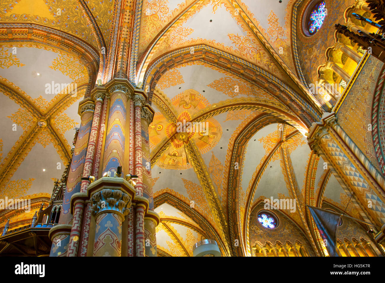 L’Église Matthias Banque D'Images