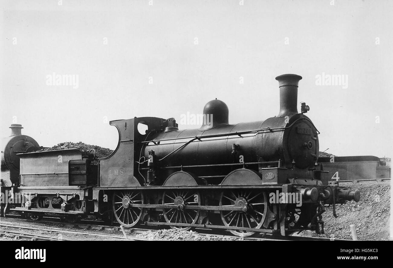 Ancien Carrefour Solway et Caledonian Railway 0-6-0 comme LMS 17101 Banque D'Images