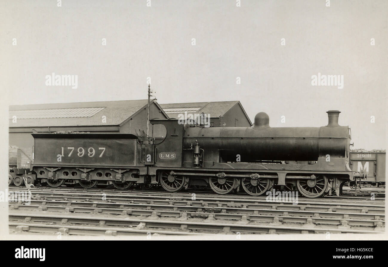 Caledonian 0-8-0 locomotive à vapeur no607 (vue ici comme LMS 17997) Banque D'Images