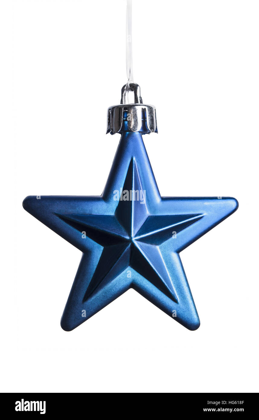 Jouet de Noël isolé sur blanc, star shape Banque D'Images Jouet de Noël isolé sur blanc, star shape Banque D'Images