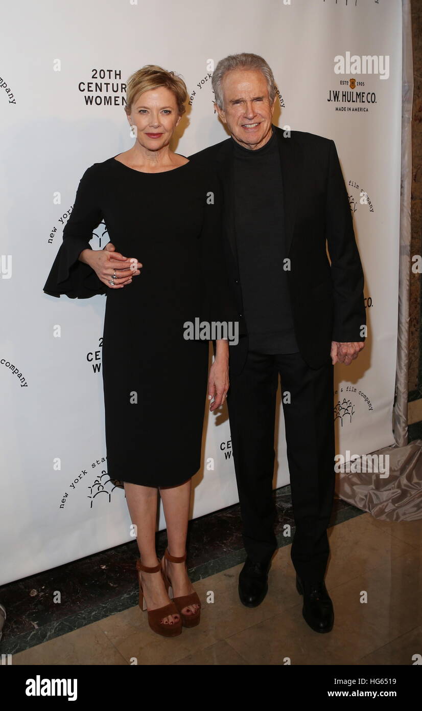 Annette Bening et David Rockwell à l'honneur au stade de New York et l'hiver Film Gala, tenue à l'hôtel Plaza comprend : Annette Bening, Warren Beatty Où : New York, New York, United States Quand : 04 déc 2016 Banque D'Images