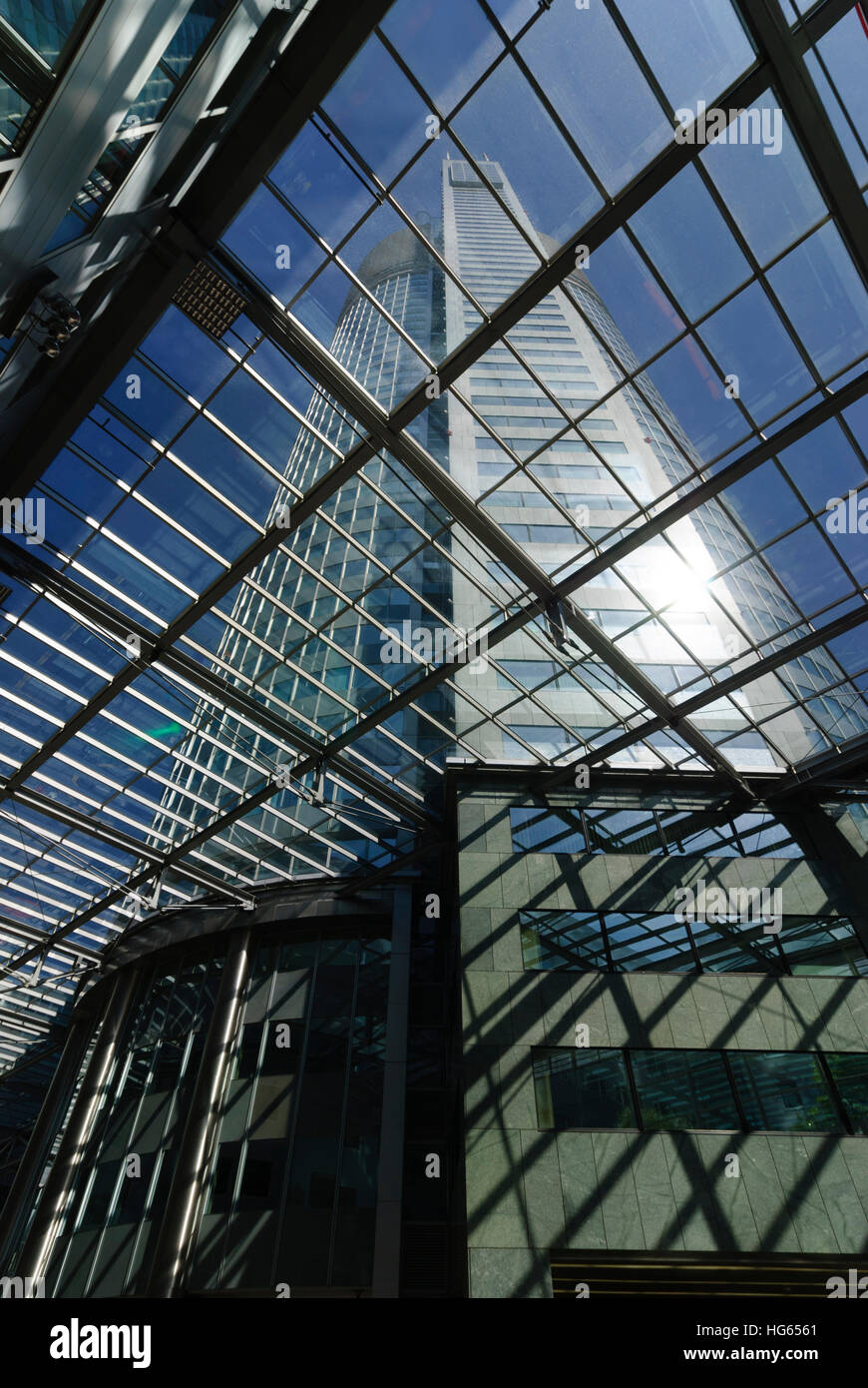Wien, Vienne : Office Tower Millennium Centre, 01, Wien, Autriche. Banque D'Images
